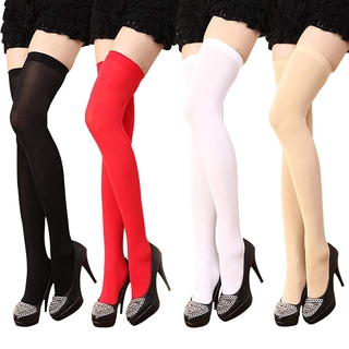 las mujeres de color sólido tubo de muslo medias altas/niñas japonesa moda algodón delgado sobre la rodilla calcetines/medias altas casual/mujer calcetines calientes de la rodilla/mujer calcetines largos de la rodilla