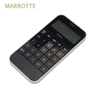 marrotte calculadora de dígitos portátil moda negro electrónica oficina escuela mini bolsillo promocional estudiante blanco/multicolor (1)