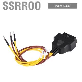 Ssrroo 16 Pin OBD2 Cable de apertura hembra conector de extensión adaptador extensor de diagnóstico - intl (2)