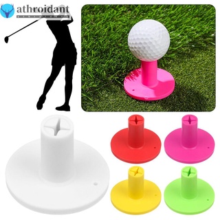 ATHROIDANT New Golfer Ball Tees Holder Colorful Durable Golf Tees Training Practice Accessories Sports Part Durable Golf Mat Rubber/Multicolor