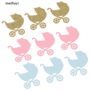 [meifuyi] 200pcs bebé carro confeti glitter oh bebé género revelar mesa confeti 439co (2)