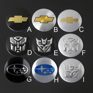 Aluminio 4pcs Rueda De Coche Cubo Tapa Cubierta Emblema 55-56mm Pegatina Transformers Para Chevrolet (1)