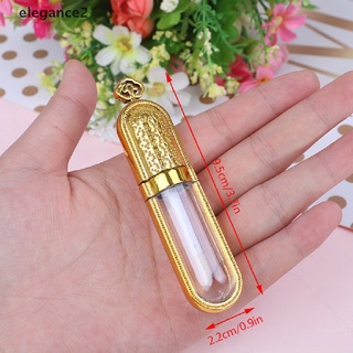 [elegance2] bonito tubo de brillo labial bálsamo labial botella contenedor recargable vacío brillo de labios tubo [elegance2] (9)