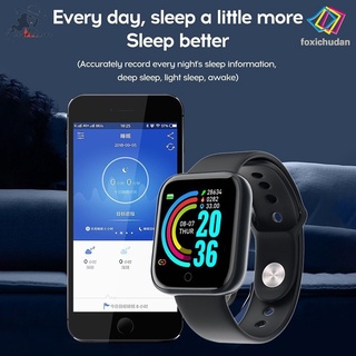 Y68 Reloj Inteligente Hombres Fitness Smartwatch con Monitor de Ritmo Cardíaco Presión Arterial Pulsera Deportiva Para Apple IOS Android (9)