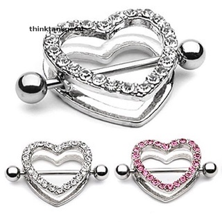 th1co 1pc/1 par de piercings en forma de corazón para pezones/anillo de pezón/joyería martijn