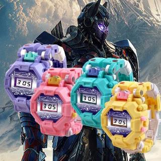Reloj electrónico Transformers robot juguetes para niños
