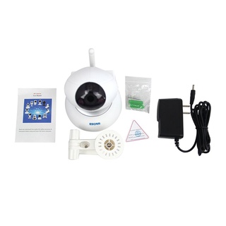 blanco escam qf550 alarma inalámbrica multifunción 720p seguridad wifi cámara ip