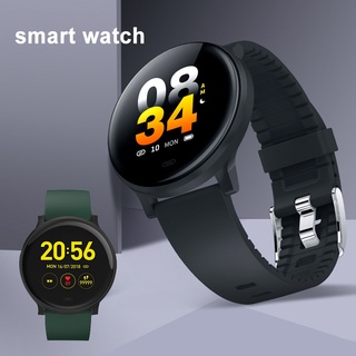 ce v15c reloj inteligente/pulsera inteligente con monitor de ritmo cardíaco y sueño impermeable deportivo redondo