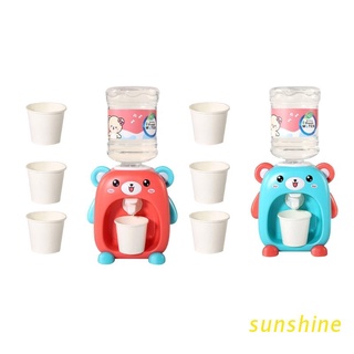 Sun Mini divertido Mini de dibujos animados bebida dispensador de agua juguete cocina juego casa juguetes para niños (1)