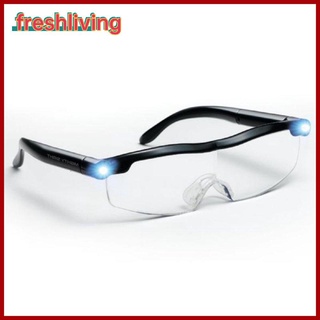 [freshliving]gafas de lectura con luz led de luz led para lupa