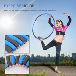 etaronicy aro deportivo de fitness extraíble, aro de espuma para adultos y niños, construcción de cuerpo (azul)