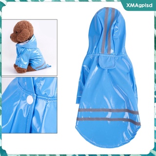 chubasquero de perro de ocio ligero cachorro abrigo reflectante chaqueta de lluvia con capucha perrito impermeable ropa caliente mascota perro disfraz (8)