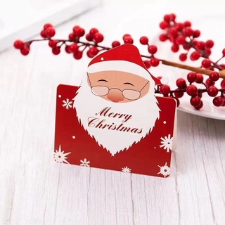 insTarjeta de felicitación creativa de dibujos animados de Navidad tarjeta plegable a mano caja de Apple regalo Tarjeta de mensaje de felicitación de vacaciones