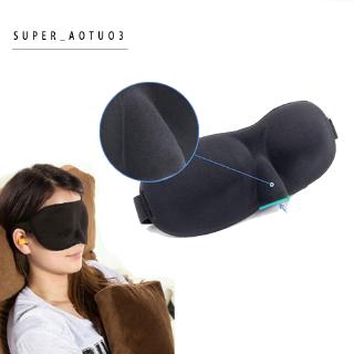 Máscara de ojos de viaje para dormir 3D de espuma viscoelástica acolchada para dormir, venda de ojos soñado