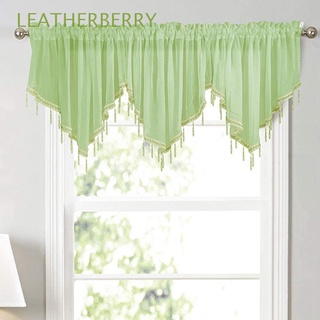 LEATHERBERRY Finished Window Screening Polyester Kitchen Short Curtain Curtains Window Triangle Shape Home Decor Bedroom Window Drapes Valance Triangle Drapery/Multicolor