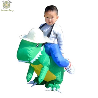 0909 niños inflable dinosaurio T-Rex disfraz niño Halloween rendimiento ropa