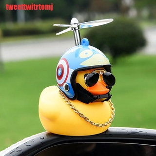 Tweettwitrtomj casco De Pato amarillo con Pato amarillo Para parabrisas De coche (1)