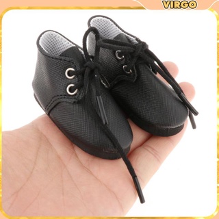 (Vivigo) Zapatos De muñeca De cuero Pu con 3 puntos/juguete lindo con cordones y Botas
