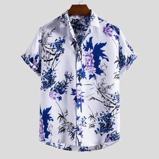 [Morstore] Camiseta Casual Estampada Casual de verano a la Moda con bolsillos Manga corta