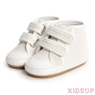 KIDSUP-Zapatos De Bebé Unisex De Color Sólido Suela Suave Calzado De Alta Parte Superior Zapatillas De Deporte