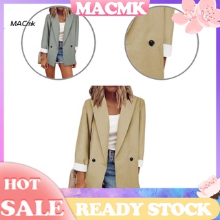 < MACmk > Elegante Otoño Blazer Casual Lady Coat Todo Partido Para El Trabajo