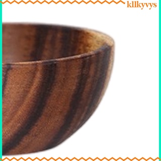 Kllkyvys 1 pza tazón redondo De madera acacia Para fruta/sacámara/sala/taza/vajilla (1)