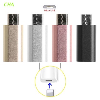 CHA 8 pines Lightning hembra a Micro USB macho adaptador convertidor para teléfono Android