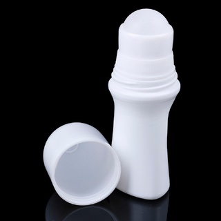fashionhousehb 5pcs 30ml rollo de plástico en botella blanco desodorante contenedor de aceite esencial perfume venta caliente