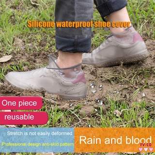 Zapatos de silicona reutilizables impermeables cubiertas de zapatos de lluvia botas antideslizantes