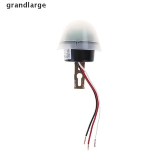 [Grandlarge] DC/AC 220V Auto On Off Light Switch Photo Control Sensor 50-60Hz 10A Rainproof