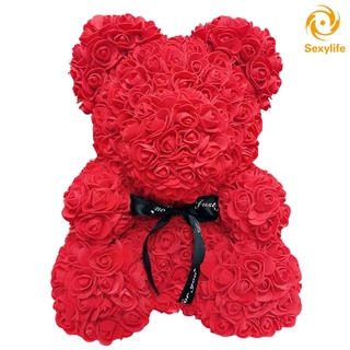 SL 25cm espuma oso rosa romántico flor oso para san valentín cumpleaños aniversarios de boda (6)