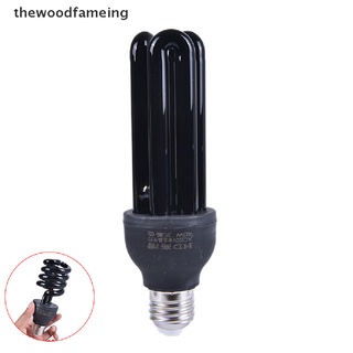 [thewoodfameing] E27 220V 40W luz de baja energía CFL UV bombilla de tornillo ultravioleta violeta lámpara [thewoodfameing] (6)