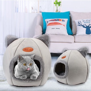 Accesorios para mascotas nido de Invierno caliente extraíble casa de perros almohadilla de dormir para mascotas casa de perros mascota casa de gatos animales perritos cueva cama plegable (6)