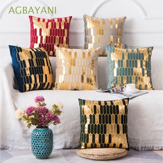 agbayani - funda de almohada de terciopelo grueso para sofá, sofá, regalo de año nuevo, lujosa sala de estar, hogar, decoración del hogar, sofá, decoración, multicolor