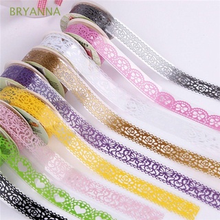 BRYANNA Cute Masking Tape Wrapping Sticker Paper Ribbon Gift Scrapbooking Party Lace Roll Crafts Decoration Album Decorative