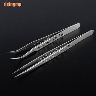 Risingmp (¥) pinzas industriales ESD de acero inoxidable antiestáticos pinzas de acero inoxidable