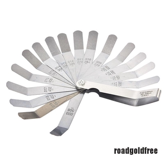 [Roadgodfree] Medidor De 16 cuchillas Métrica Lacuna Filler 0.127-0.508mm Medidor De Válvula