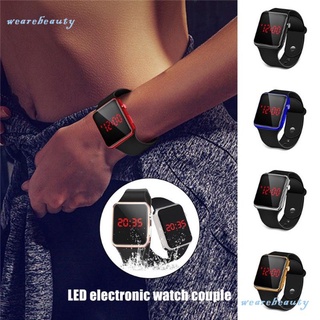 Galvanized metal electronic sports watch with LED