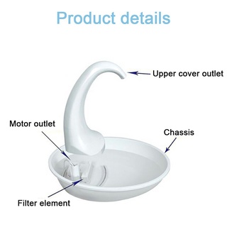 #WELL Automatic Swan Drinking Water Fountain Water Dispenser Water Feeding Container