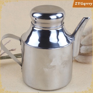 Stainless Olive Oil Pourer Dispenser Cooking Oil Jar Can - 32OZ (1)