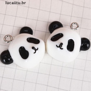 (tuhot) 20 Unids/Set De Resina Panda Charms Colgante Hallazgos De Joyería DIY Fabricación De Manualidades [lucaiitu] (1)