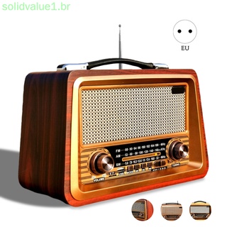 Solidvalue1 bocina Portátil Estilo Vintage con sonido Bluetooth Para el hogar/habitación/eu