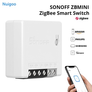 【ready】 SONOFF ZB MINI Zigbee 3.0 DIY Smart Switch Two Way Switch APP Remote Control Works With Smartthing/ Hue Hub/ SONOFF ZB nugioo