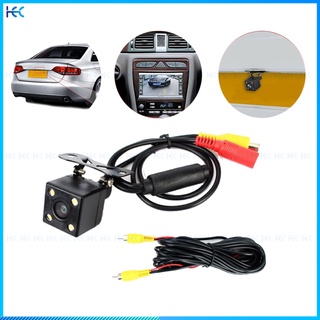 Universal Car Rear View Camera 4 LED Night Vision Backup Parking Reverse Camera Waterproof HD Color Image