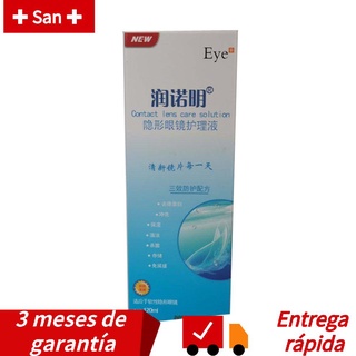 solución de cuidado de lentes de contacto de ojos suave solución de desinfección de limpieza de cuidado transparente