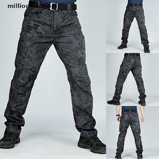 [milliongridnew] pantalones para hombre camuflaje casual pantalones de trabajo militar cargo camuflaje pantalones de combate nuevo