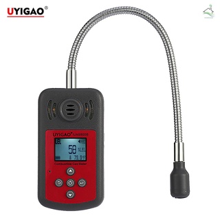 uyigao nuevo portátil portátil automotriz mini detector de gas combustible localización de fugas de gas determinar probador con pantalla lcd sonido y alarma de luz