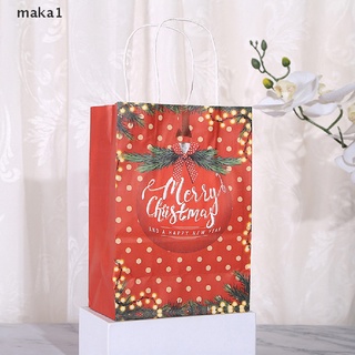 [i] 12 bolsas de papel kraft de navidad santa claus bolsas de regalo con asa bolsa de embalaje [caliente] (3)