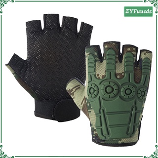 guantes de motocicleta de medio dedo guantes de protección para motocicleta/ciclismo/escalada/ (3)
