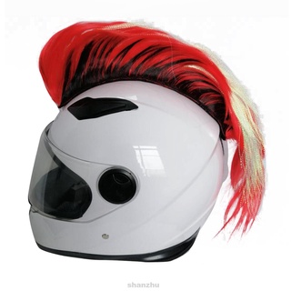 multifunción suave moda diy bicicleta piezas de repuesto esquí ropa deportiva accesorios casco de motocicleta mohawk peluca
